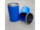 双环200升开口塑料桶200L美式法兰桶大口200KG塑料桶